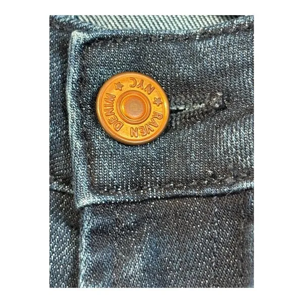 Raven Denim Custom Fit Jeans Womens 29 Dark‎ Blue Straight Leg Made in USA - Image 12