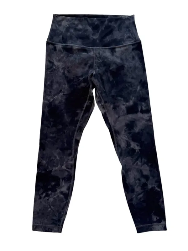 lululemon Align Pant 25" Diamond Dye Pitch Grey Graphite Grey Size 8 - Image 3