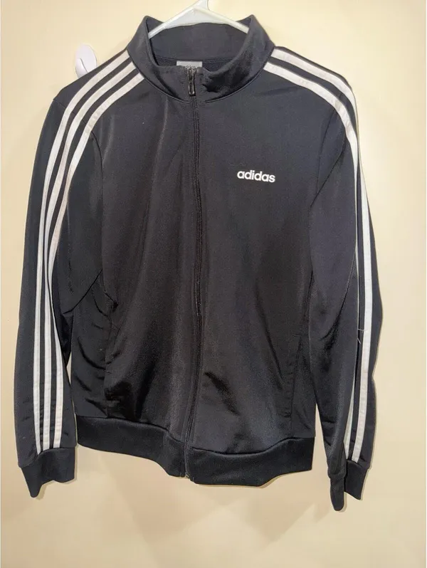 Size US Medium Women’s Adidas Prime  Black Full-Zip Jacket - Image 2