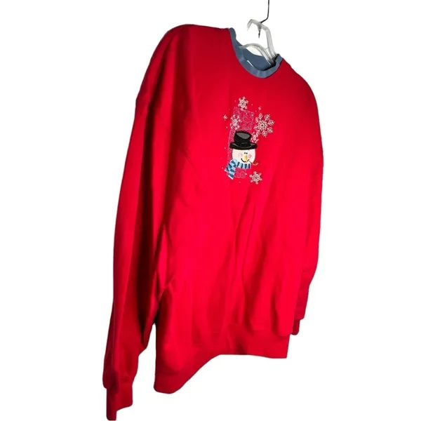 Vintage M&C Sportswear Christmas Snowman Shirt - Image 3