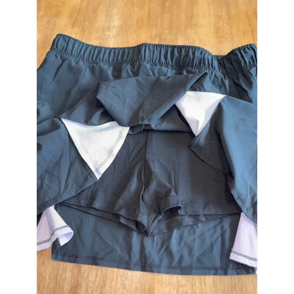 Sincerely Jules Skort Athletic Tennis Golf‎ Activewear Skirt Black XL - Image 4