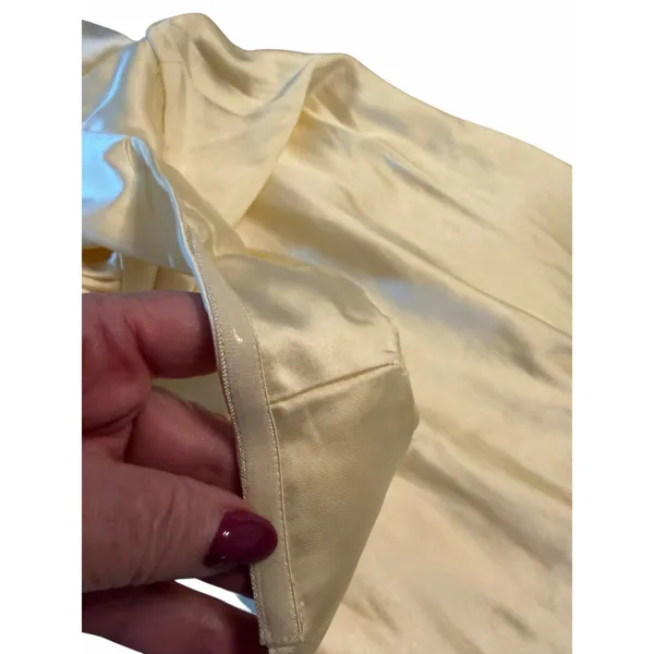 Yellow Satin Saints & Secrets Gown - Size S - Image 11