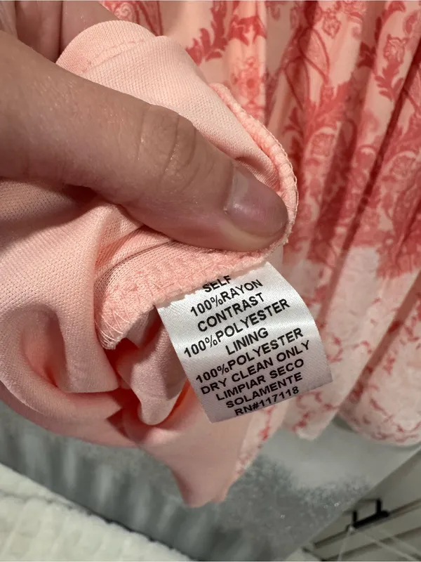 NWT Filly Flair White Lace Top with Pink Patterned Accent - Image 6