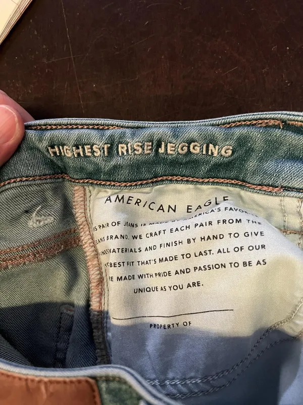 American Eagle Outfitters Highest Rise Jegging Jeans Womens 8 Med Wash Stretch - Image 9