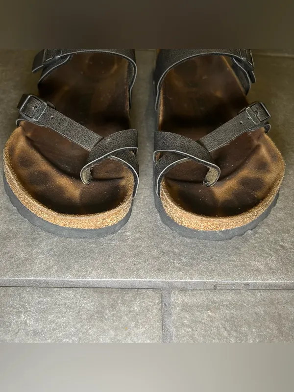 Birkenstock Mayari Black Strappy Slip On Sandals Women’s Shoe Size 7 - 7.5 - Image 4
