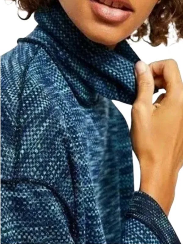 Like New Free People We The Free Sunny Days Turtleneck Top Blue Generous Small - Image 6