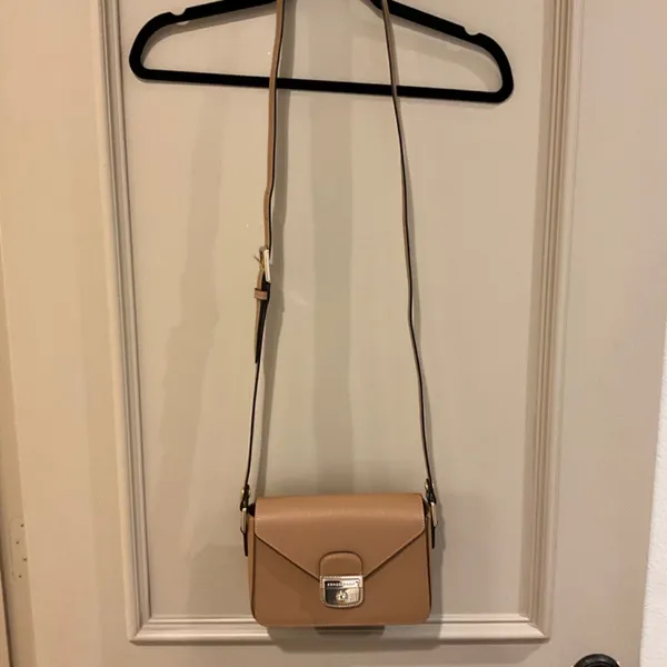 Longchamp Le Pliage Heritage Leather Crossbody Bag Brown Tan Handbag - NEW - Image 2