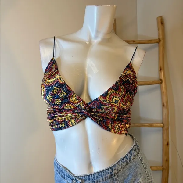 Urban Outfitters Paisley Graphic Boho Whimsy Fairy Cami Small - Image 6