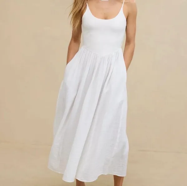 Aerie White Maxi Dress - Image 2