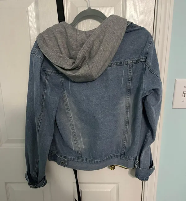Amazon Hooded Jean Jacket - Image 2