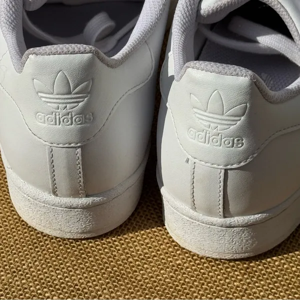Adidas Superstar Triple White Sneakers Women’s 6.5 Leather Shell Toe - Image 7
