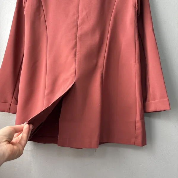 HAVE Los Angeles Blazer Jacket Size Large Muted Pink Earthy Boho Effortless Chic - Image 6