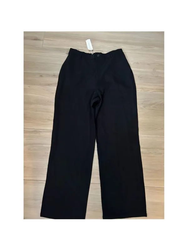 NEW Black High Waisted Straight Leg Dress Pants Career L 32/28 - Image 5