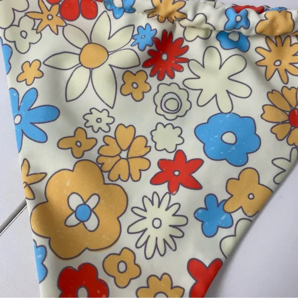 Aurelle Swim Capri Blue Floral Bikini Yellow - Image 12