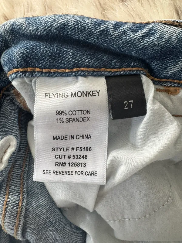 Abercrombie Flying Monkey Cropped Jeans - Image 3
