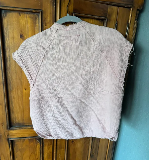 Free People Button Up Short Sleeved Shirt - Image 2