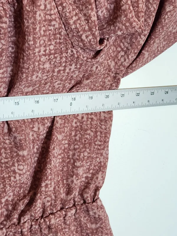 Universal Thread Pink Print Boho Blouse Size XL - Image 5
