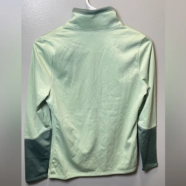 The North Face Women's Green Colorblock Glacier 1/4 Zip 2 Tone Pullover Size S‎ - Image 2