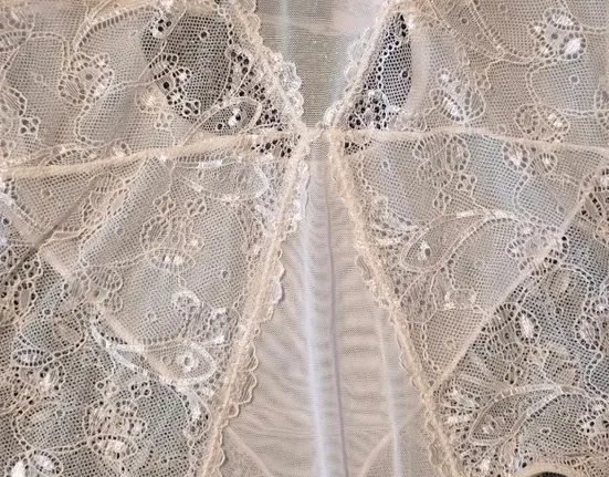 Womens large Cream Underwire Lace Bodysuit /Teddy/Bustier Bodysuit - Image 4