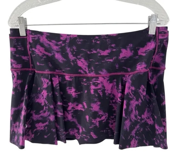 Lululemon Hit Your Stride Skirt Breezie Regal Plum Black / Black Size 10 Skort - Image 6