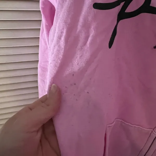 PINK! Large light pink zip up hoodie - Image 3