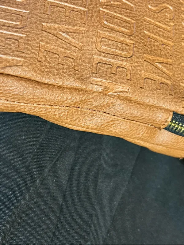 Steve Madden Tan Embossed Logo Crossbody Bag - Image 9