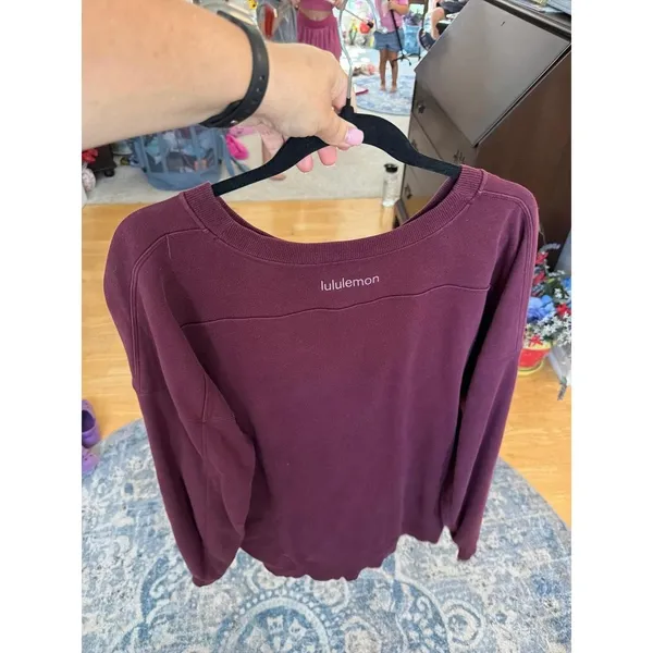 Lululemon Perfectly Oversized Crew Smoky Red women's 14 - Image 2