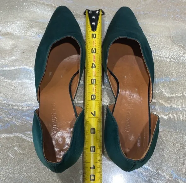 Giorgio Armani Green Pumps Short Heels Women Shoes Size 8.5 / Preowned - Image 11