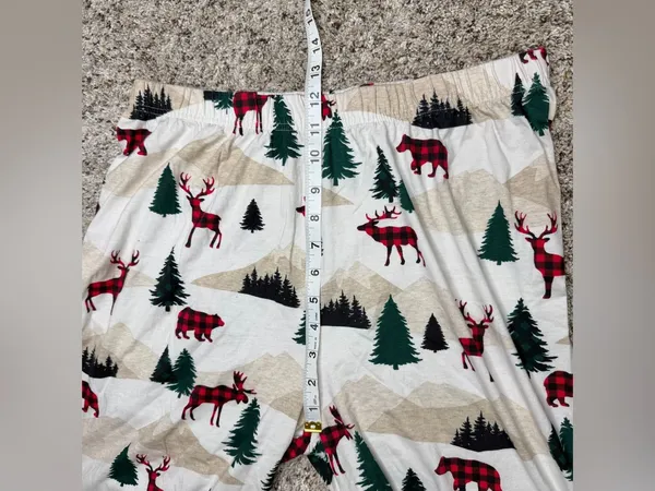 PJ Place Family Matching Pajama Set Bunny’s Tail Medium M Shirt Pants Christmas - Image 8