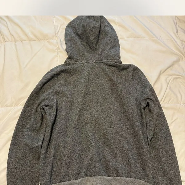 Abercrombie and Fitch Gray Hooded Sweatshirt - Image 2