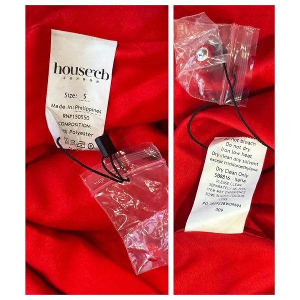 House of CB 'Ilaria' Red Bow Halter Dress from Size Small - Image 14