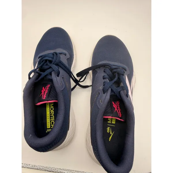 Reebok GZ0298 MemoryTech Sneakers Womens 6.5 Navy Blue Pink Athletic‎ Shoes - Image 6
