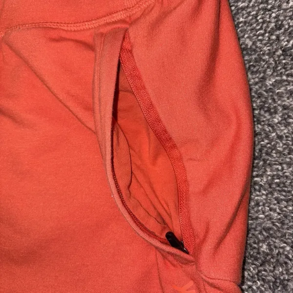 Gymshark Women's Orange Athletic Shorts Size Medium Drawstring Gym - Image 7