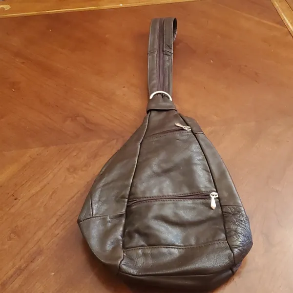Source Unknown Leather Backpack Made in Mexico - Image 12