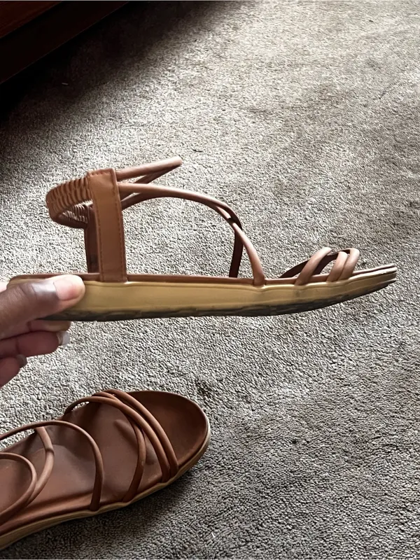 SHEIN Brown Strappy Sandals - Image 2