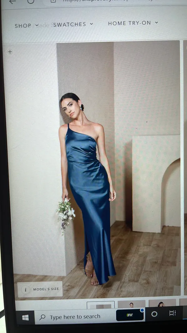 Revelry Jade Dress Blue Size 4 - Image 2