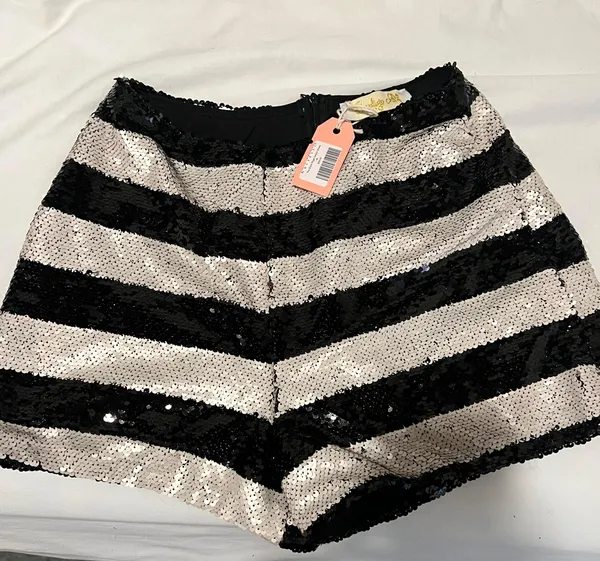 Indigo Child Striped Sequin Shorts - Image 2