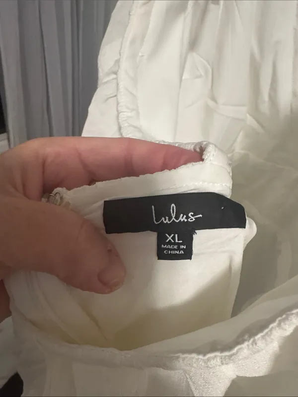 Lulu's White Ruffled Dress - Image 2