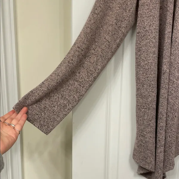 NWOT Charming Charlie Taupe Open Front Cardigan - Image 3