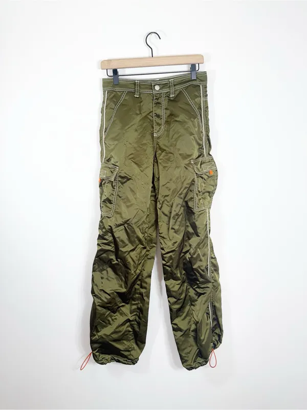 UNIF HTTP Pant Olive Green Baggy Streetwear Size 25 - Image 4
