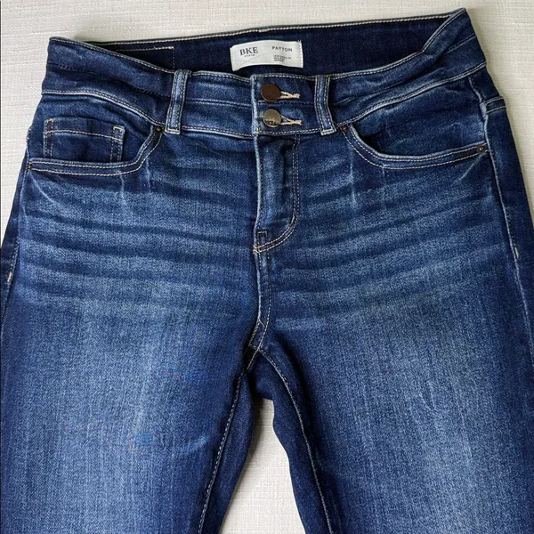 BKE Dark Blue Women's Skinny Jeans - Image 4