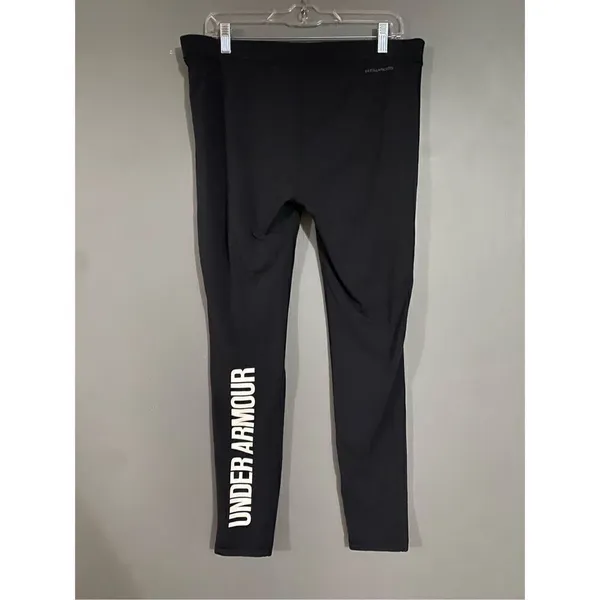 Under Armour Black Heat Gear Pull On Leggings Size XL NWOT - Image 4