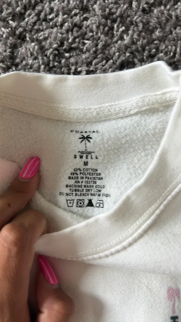 Costal Swell Crewneck Tan Size M - Image 3