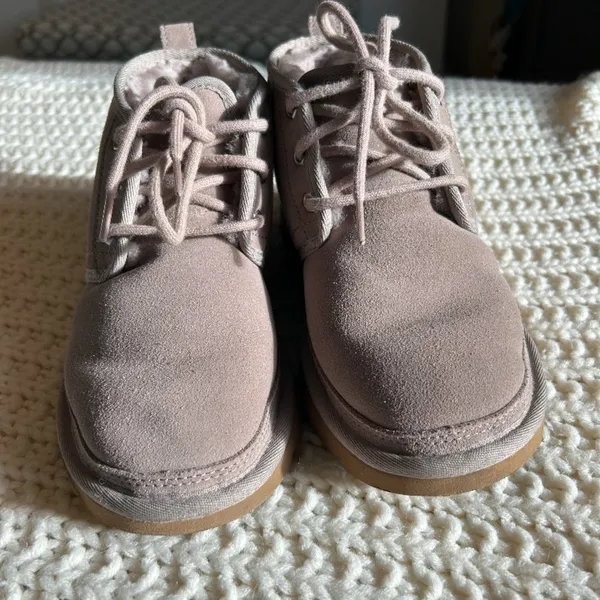 UGG Neumel Lace Up Ankle Winter Boots in Oyster Size 5 - Image 3