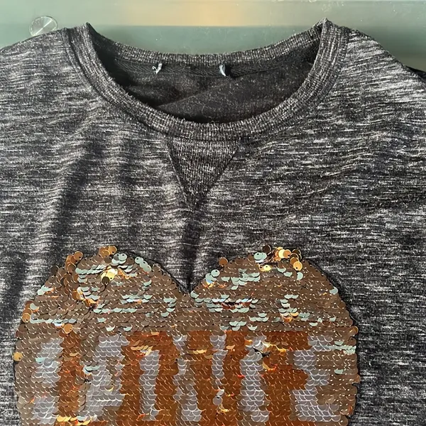 Love large grey too. Designer unknown. Sequins. - Image 3