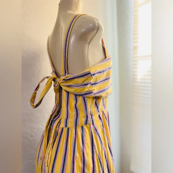 ASOS crop top maxi dress yellow size US 8 - Image 11