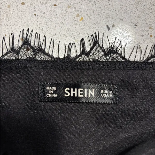 SheIn Black Lace Trim Cami Top - Image 4