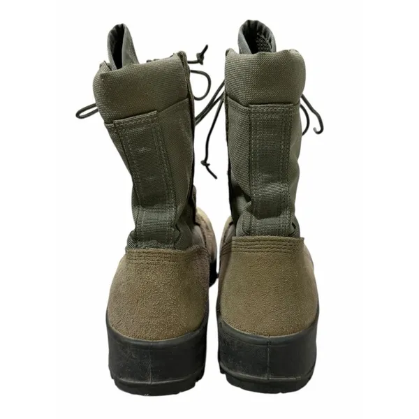UFCW‎ Mondo Green Leather Suede Vibram Sole Military Combat Boots Men's Size 5 R - Image 4