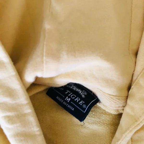 Le Tigre Butter Yellow Zip Up Hoodie - Image 4