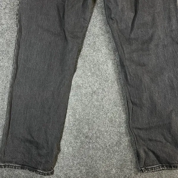 Abercrombie & Fitch 90s Straight Ultra High Rise Jeans Washed Black 33 16R - Image 11